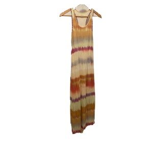 O’Neill tie dye maxi dress racer back